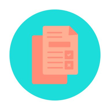 belgelerin vektör çizimi simgesi  