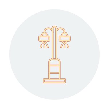 Sokak lambası. Web simgesi basit illüstrasyon 