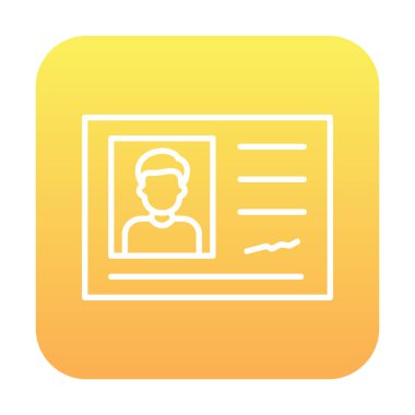 Tanımlama kartı vektör illüstrasyonu