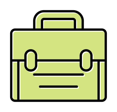 Basit düz çanta vektör illüstrasyon tasarımı