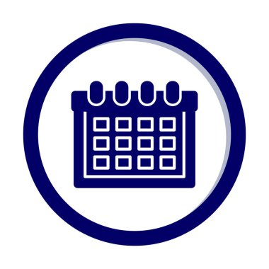 Takvim simgesi, vektör çizimi