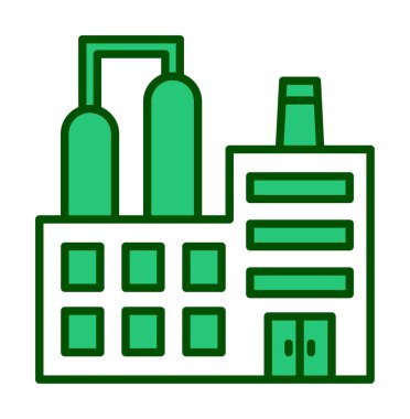 Factory icon, vector illustration simple design
