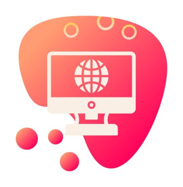 Internet bağlantısı simgesini vektör çizim