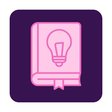 Fizik Kitabı vektör illüstrasyonu, simge ögesi arkaplanı