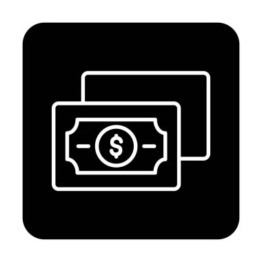 para düz simgesi, vektör illüstrasyonu