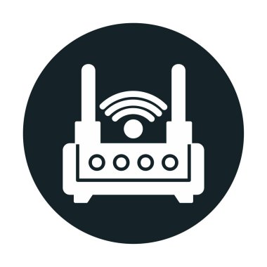  Wi-fi yönlendirici vektör illüstrasyonu
