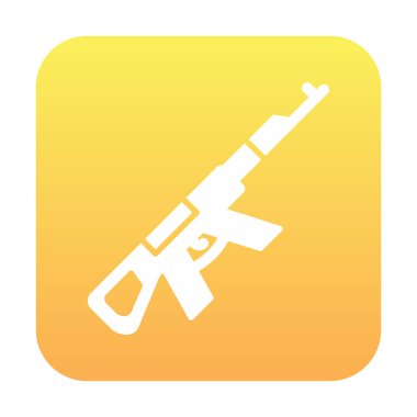 Ak47 simge vektör illüstrasyonu