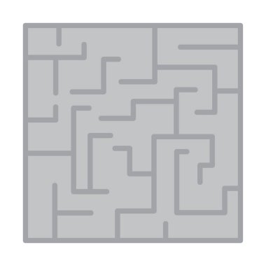 Labirent için labirent oyunu, çözüm. vektör