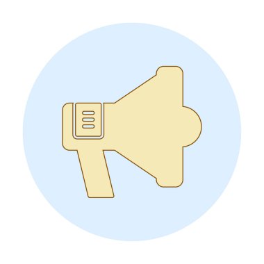 megafon simgesi, vektör illüstrasyonu