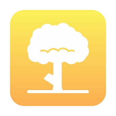 ağaç web simge vektör çizim