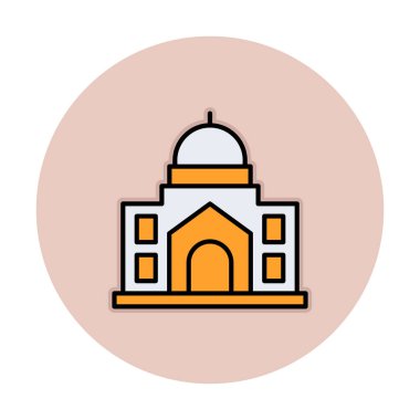 Cami bina simgesini, vektör çizim  