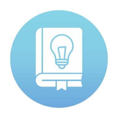 Fizik Kitabı vektör illüstrasyonu, simge ögesi arkaplanı