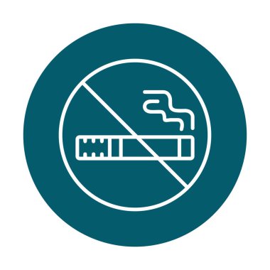 Proje ve eğlence için sigara içme simgesi yok