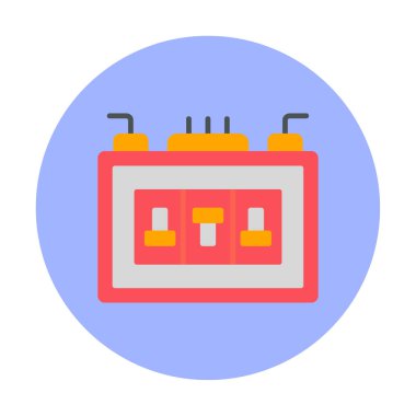 Sigorta kutusu mu? Web simgesi basit tasarım