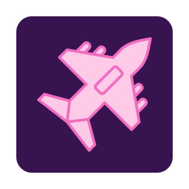 düzlem ikonu vektör illüstrasyonu