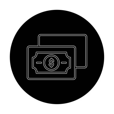 para düz simgesi, vektör illüstrasyonu