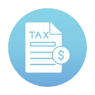 Vergi Ödeme simgesinin vektör çizimi