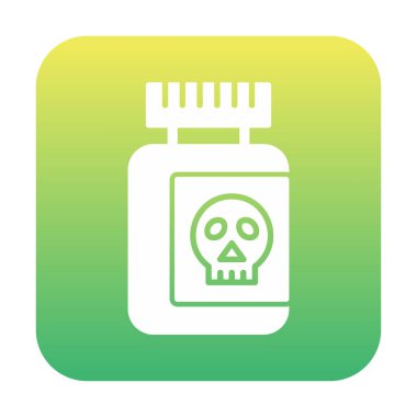  Zehirli vektör simgesi şişesi