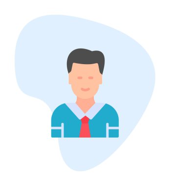 Yönetici simgesi, vektör illüstrasyonu basit tasarım