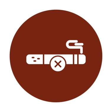 Proje ve eğlence için sigara içme simgesi yok