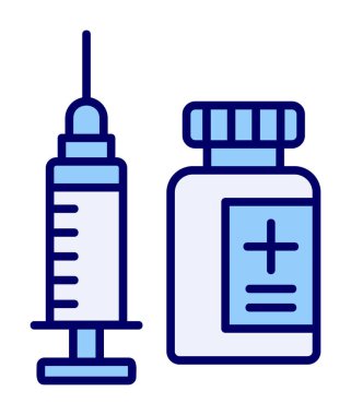 Aşılama web simgesi, vektör illüstrasyonu