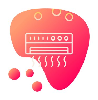 Klima ikonu vektör illüstrasyonu