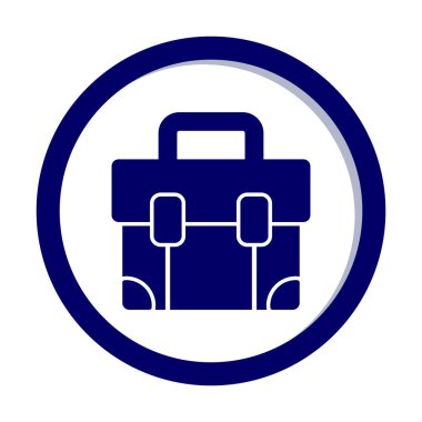 bavul ikonu vektör illüstrasyonu 