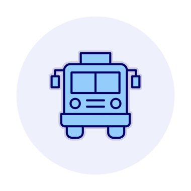 bus simgesi, vektör illüstrasyonu