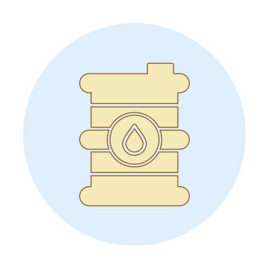 Petrol varil web simgesi, vektör çizim