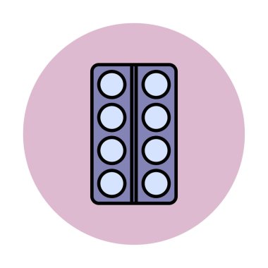 Modern İlaç simgesinin vektör illüstrasyonu                           