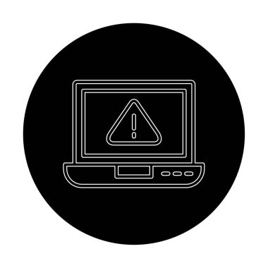 uyarı simgesi olan dizüstü bilgisayar 