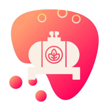 yakıt tankı ikonu vektör illüstrasyonu