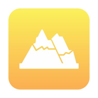 dağ ikonu vektör illüstrasyonu 