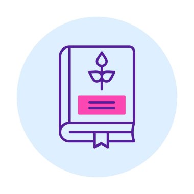 Tarım Kitabı. Web simgesi basit illüstrasyon 