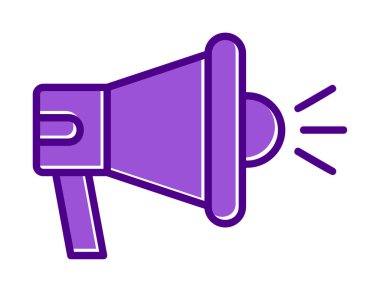 megafon simgesi, vektör illüstrasyonu