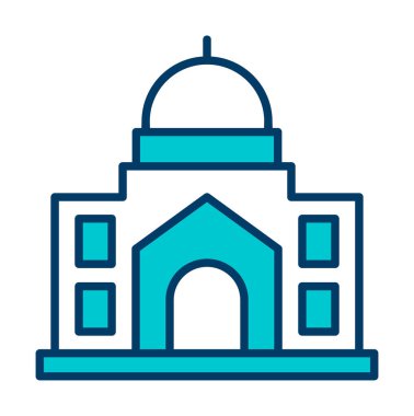 Basit düz cami vektör çizimi