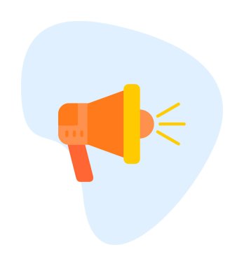 megafon simgesi, vektör illüstrasyonu