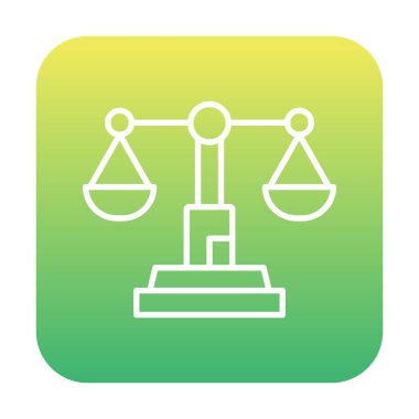  Adalet ölçeği dengesi simgesi basit illüstrasyon 