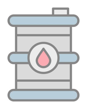 Petrol varil web simgesi, vektör çizim