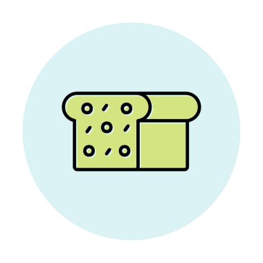 Gıda simgesi, Ekmek 'in vektör illüstrasyonu                    