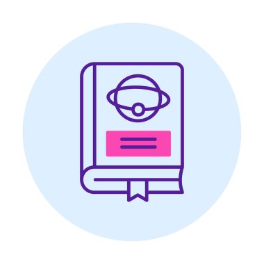 Vektör illüstrasyonu, Astronomi Kitabı simgesi  