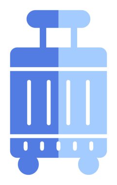 bavul ikonu vektör illüstrasyonu 