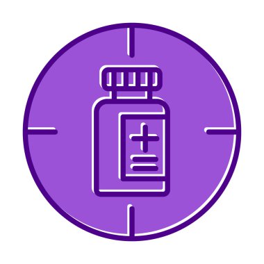 hedef simge, vektör illüstrasyonu basit tasarım