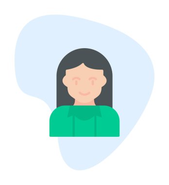 vektör kadın turist avatar karakteri 