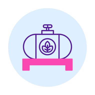 yakıt tankı ikonu vektör illüstrasyonu