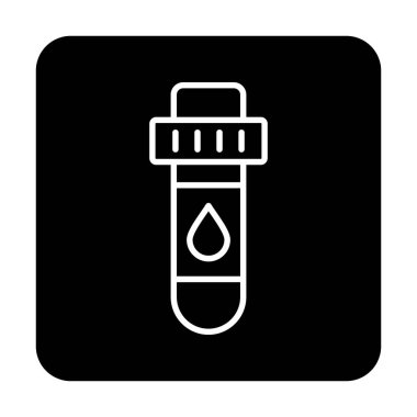 Kan Test Ağı simgesi, vektör illüstrasyonu