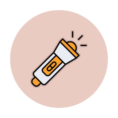 el feneri düz simge vektör çizim  