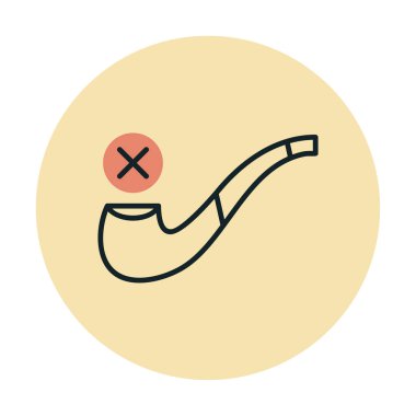 Proje ve eğlence için sigara içme simgesi yok