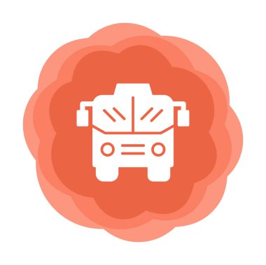 bus simgesi, vektör illüstrasyonu