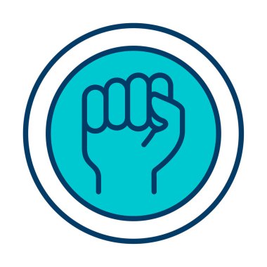 Irkçılık web simgesi yok, vektör illüstrasyonu 